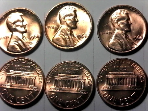 1968 PDS LINCOLN MEMORIAL CENT BRILLIANT UNCIRCULATED NICE Cover