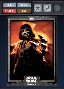 Star Wars Card Trader 2019 GRAY CTI Darth Vader - Picture 1 of 2