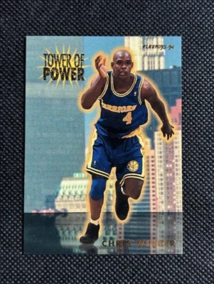1993-94 Fleer Chris Webber Tower Of Power #29 Golden State Warriors RC Rookie - Image 1 of 2