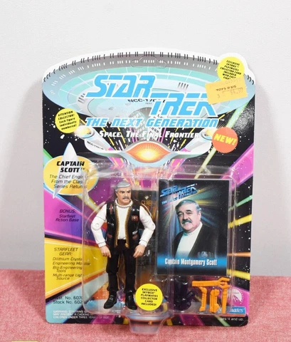 Star Trek The Next Generation Captain Montgomery Scott 4" Figure 1993 Unpunch #2 Cover