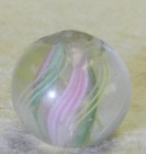 #16020m Small .50 In Peewee Vintage German Handmade Divided Ribbon Swirl Marble