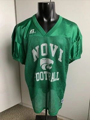 *DE COLECCIÓN* Camiseta de fútbol americano Novi malla verde Russell Athletics para hombre XL Foto 1 de 4