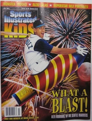 Julio 1997 Alex Rodríguez Seattle Mariners Sports Illustrated For Kids SIN ETIQUETA Foto 1 de 2