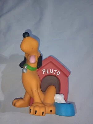 Vintage Disney Pluto and Doghouse PVC Coin Piggy Bank with Stopper Bullyland - Image 1 of 4