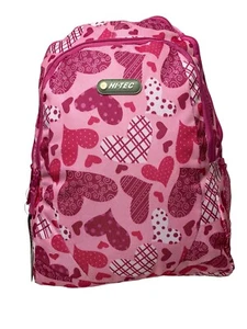 Hi-Tec Ladies Hearts Backpack School College Gym Luggage Travel Rucksack Bag New - Picture 1 of 21