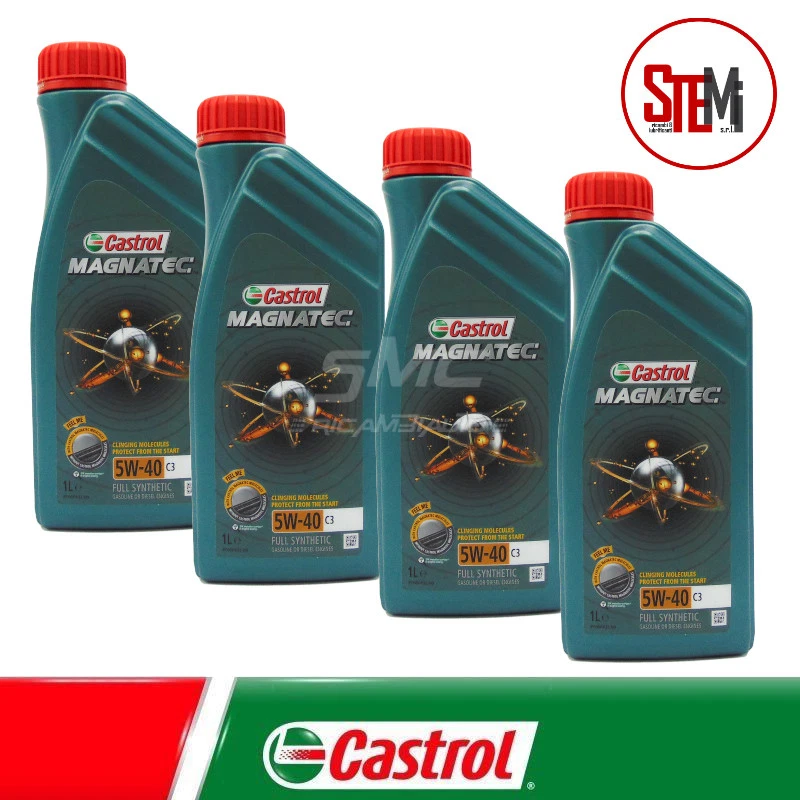 Olio CASTROL MAGNATEC 5W40 C3 Motore SINTETICO AUTO DIESEL BENZINA 4 LT Litri