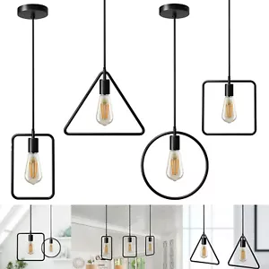 Lámpara colgante LED cuadrada/triángulo/círculo/rectángulo colgante colgante colgante colgante moderno - Imagen 1 de 34