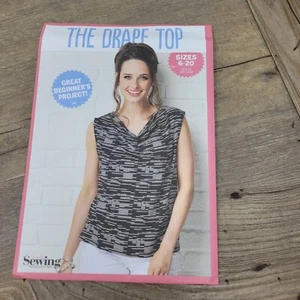 Simply Schnittmuster The Drape Top Bluse Größe 6-20 ungeschnitten - Bild 1 von 2