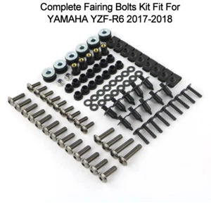 Kit completo de pernos de carenado tornillos de cuerpo aptos para Yamaha YZF-R6 2017-2018 - Imagen 1 de 10