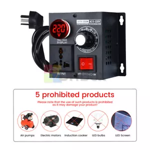 AC 110V/220V Thyristor Electronic Voltage Stabilizer Regulator Speed Controller - Picture 1 of 16