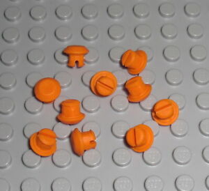 LEGO Technic - 10x Gummi Stopper Kette ORANGE - Rubber Tread 6185551 24375 17101