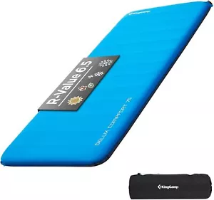 KingCamp Tappetino da Campeggio Autogonfiabile Spessore 3" Schiuma Blu-Singolo-6,5r Valore - Foto 1 di 9