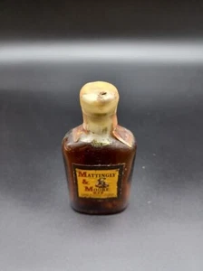 1937-1940 Mattingly Moore Rye Blend Whisky NOT FOR SALE 1/10 pint Bottle EMPTY - Picture 1 of 4