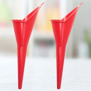 2 Pcs Plastic Funnel Engine Oil Long for Transmission Fluid Motorcycle - Picture 1 of 11