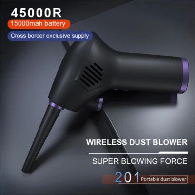 USB Compressed Air Duster Electric Blower Clearner for Keyboard Car 15000mAh - Image 1 of 4