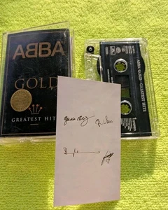 ABBA GOLD - Signature Card LIMITED EDITION CASSETTE TAPE - ABBA GOLD - Picture 1 of 5