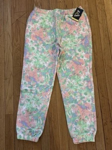 Girls Art Class Tie-dye Joggers Sweatpants Pink Green Size XXL 16/18 New Pockets - Picture 1 of 2