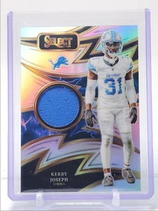 KERBY JOSEPH 2024 SELECT SPARKS SILVER PRIZM PATCH LIONS /149 Q0679 - Picture 1 of 2