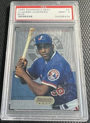 Лучшая карточка дебютанта 1995 Vladimir Guerrero Expos PSA 9 Bowmans No2 - Изображение 1 из 3
