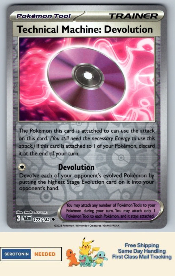 Technical Machine: Devolution #177/182 - Reverse - Paradox Rift Pokemon TCG - Image 1 of 1