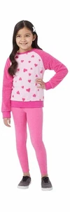 32 Grad Hitze Mädchen 2 Stück Sherpa Top & Leggings Set (rosa, Medium 10/12) - Bild 1 von 5