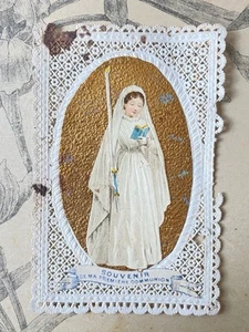 Ancienne Image pieuse / Canivet Première communion - Collection - Holy Card - Foto 1 di 2