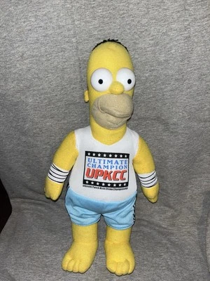 Homer Simpson Plush Ultimate Punch Kick Choke Champion UPKCC 15” - Image 1 of 4