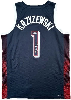 MIKE KRZYZEWSKI COACH K SIGNED NIKE USA BASKETBALL JERSEY DUKE PSA/DNA - Image 1 of 4