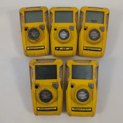Lote de 5 Honeywell BWC2-H BW Clip H2S Detector de Gas Monitor de Gas Único -Para Piezas Foto 1 de 4