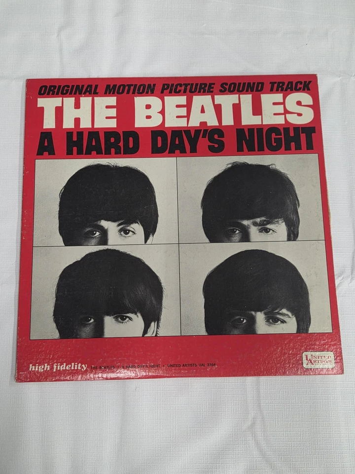 Vintage Beatles Vinyl A Hard Day's Night Soundtrack Mono UAL 3366 1964 LP Record - Image 1 of 4