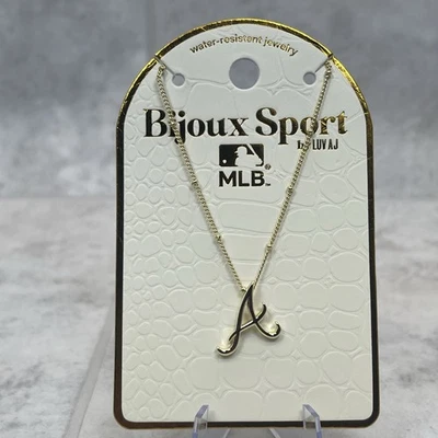 Atlanta Braves Bijoux Sport by Luv AJ MLB Logo Pendant Necklace - New - Image 1 of 4