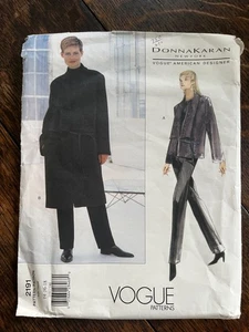 Vogue 2191 sewing pattern JACKET short long PANTS sizes 14-16-18 sew DONNA KARAN - Picture 1 of 4