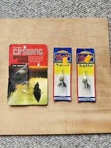 2 Vintage Mepps Fishing Lures- 1 Vintage C P Swing Fishing Lure NEW IN PACKAGE - Picture 1 of 4