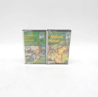 MC Hörspiel-Kassetten Huckleberry Finns Abenteuer & Robin Hood - Bild 1 von 4
