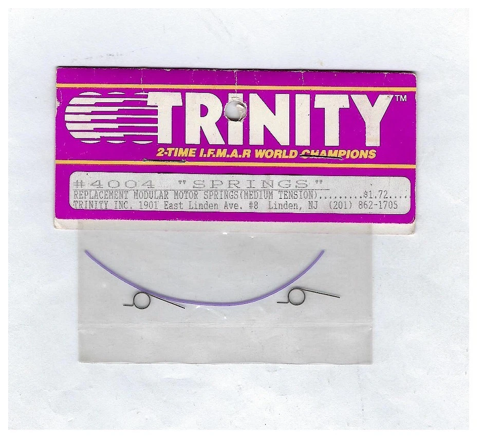 Vintage RC Car Trinity 4004 Modular Motor Springs Medium Tension 1pr Old Stock - Image 1 of 1