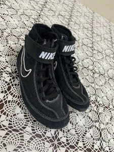 Nike Jugend Größe 1Y Speedsweep VII Ringerschuhe schwarz weiß 366684-001 - Bild 1 von 9