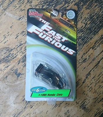 Racing Champions Fast & Furious Series 6 1995 Honda Civic Si Black Heist Civic - Image 1 of 4
