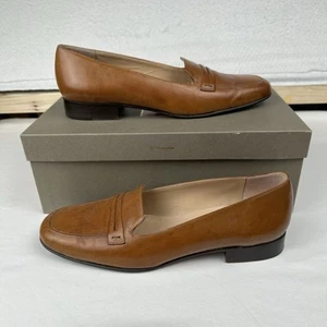 Cole Haan Women's Size 7.5B Lezlie Bourbon Calf Penny Loafer Italian Leather NIB - Picture 1 of 12