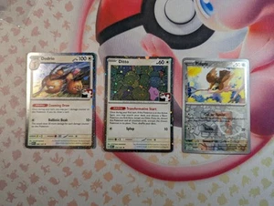 Pokemon Dodrio 085/165 Ditto 132/165 Pidgey 016/165 Play Prize Pack 6 151 Set - Picture 1 of 1