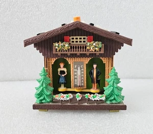 Vintage BAMBI German Bavarian Couple Thermometer Weather Predicting House 5" - Picture 1 of 8