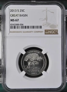 MS67 2013-S Washington Quarter Great Basin - Picture 1 of 2