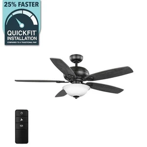 Southwind II 52 Zoll Indoor LED mattschwarz Deckenventilator mit Lichtset und Fernbedienung - Bild 1 von 11