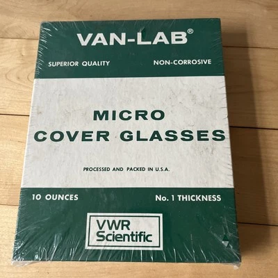 Cubierta deslizante para microscopio VWR vidrio deslizante no. 1 gato. 48366-067 22x22mm Caja De 10 Foto 1 de 4