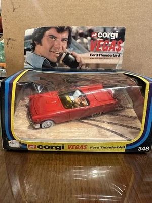 CORGI 348 VEGAS FORD THUNDERBIRD VTG Car Red W/ Original Box - Image 1 of 4