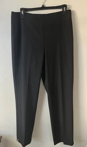 Talbots Pantalone alla Caviglia Donna 10 Petite Nero Gamba Dritta, Cerniera Laterale - Foto 1 di 2