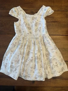 White LuluRain Bunny Castle Tea Party Fairytale Dress - Girl's Sz: 7 - Picture 1 of 5