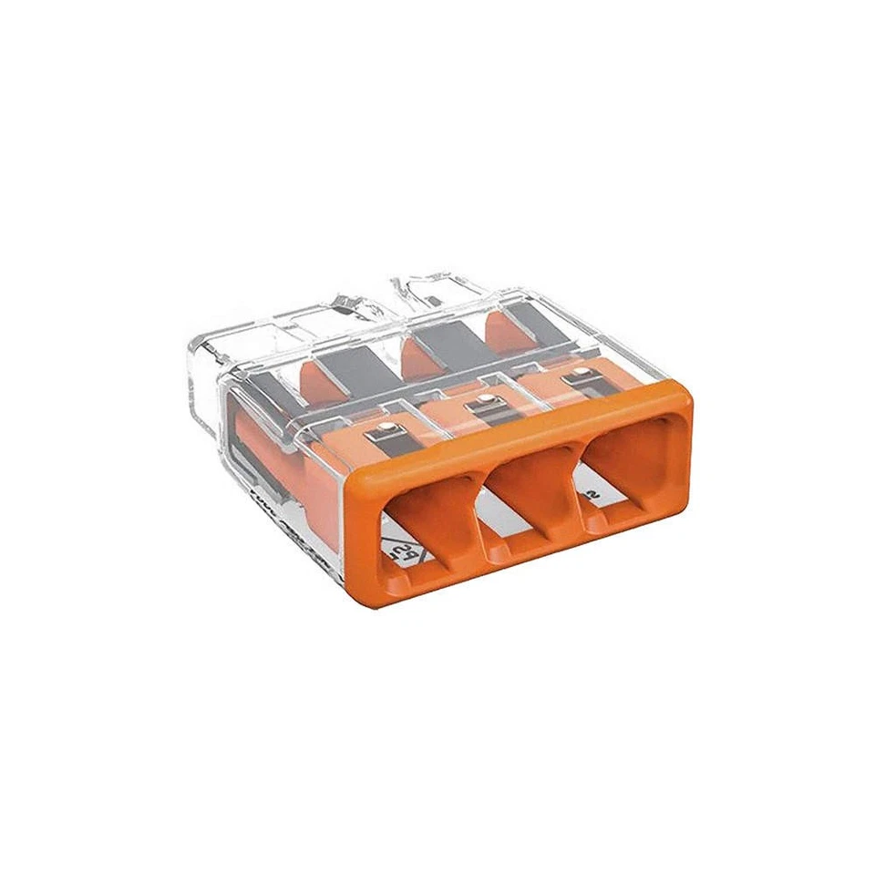 WAGO 2773-403 Push-In Connector,Orange,0.73",600V 798HM8 - Image 1 of 1