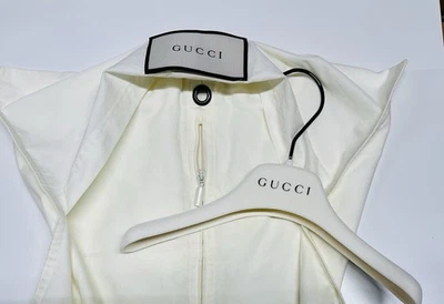 Gucci Baby Child Ivory Hanger & Fabric Zippered Dust Cover Garment Bag 33” x 16” - Image 1 of 3
