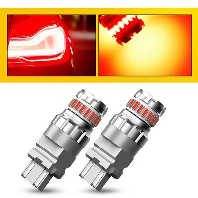 2x Rojo AUXITO 3157 LED DRL Señal de giro Aparcamiento Luz Trasera Intermitente Bombilla Esquina Foto 1 de 4