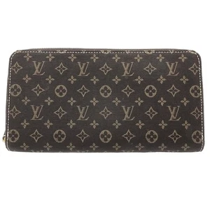 LOUIS VUITTON Purse Zippy wallet Monogram Mini Lin M95235 Ebene/181257 - Picture 1 of 9
